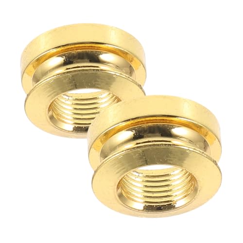 BESTonZON Guitar Strap Locks Set Acoustic Guitar Button Screw Tail Pin Cap Covers