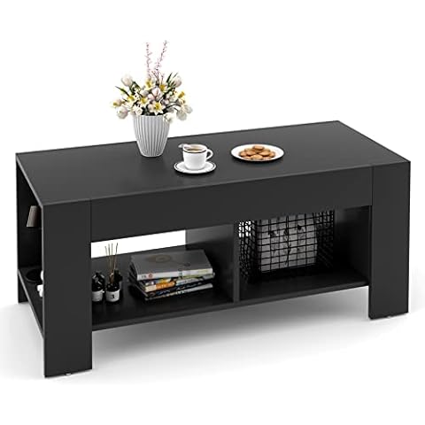Mesa de Centro GOPLUS con 2 Niveles Cover
