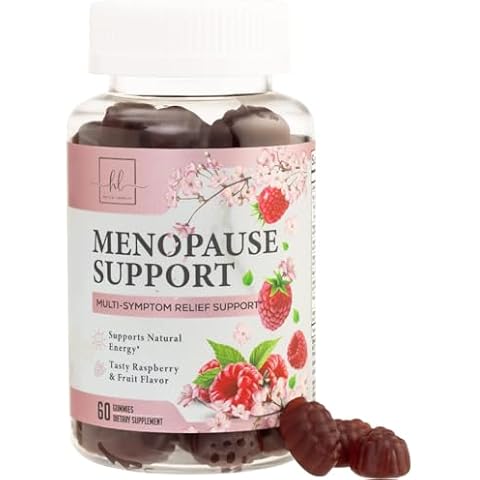 Menopause Support Supplement for Women - Multi Benefit Menopause Relief Vitamin Gummy for Hot Flashes, Night Sweats Support - Menopause Supplements for Energy Support - 60 Gummies Cover