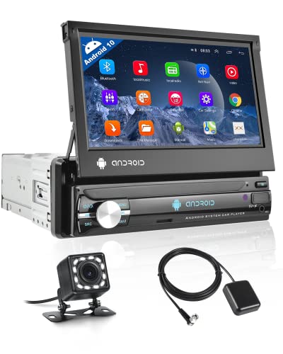 Car Audio Android Hikity Radio Coche 1 DIN Android con 7 Pulgadas Pantalla Tactil Autoradio Bluetooth con GPS WiFi Car Stereo Supporta Mirror...