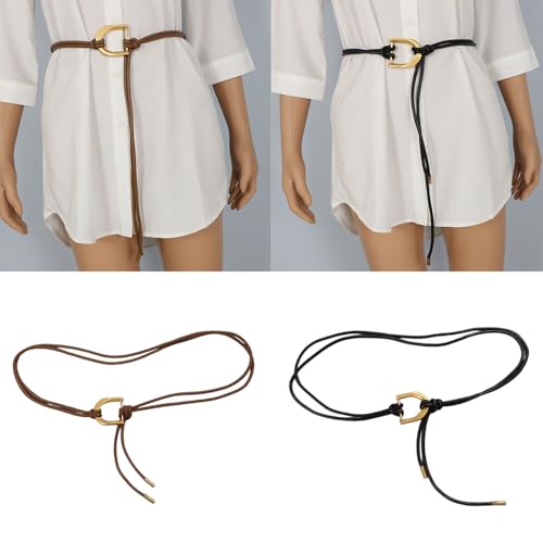 Elegant Belt For Retro Dress Lover Traditional Simple Golden Buckle Waist Cincher Graceful Tie Waist Cincher Corset2
