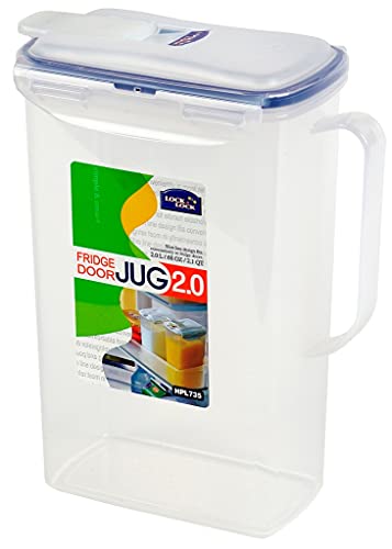 LocknLock 2L Rectangle Plastic Fridge Door Water Jug
