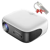 NEVERYOUYU N038 Pro 5G WiFi Bluetooth Projector, 3000ANSI Home Theater Video Projector 4K Supported, Native 1080P Outdoor Movie with 300" Display, Compatible with TV Stick, Phone/PC