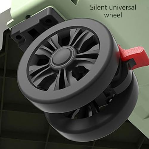 Caja De Almacenaje Plegable para Camping, Carro De Supermercado Apilable con Ruedas Silenciosas Giratorias 360°, Multifuncional para El Hogar, Garaje, Oficina, Carretilla con Almacenamiento Extra - imagen 2