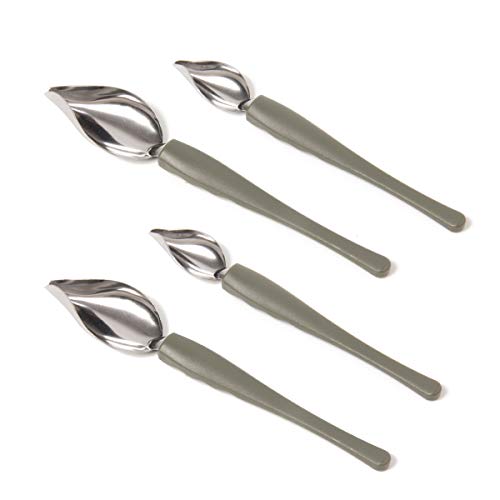 wexpw Professionelles Küchen-Dekorationslöffel-Set, 4-teilig Cover