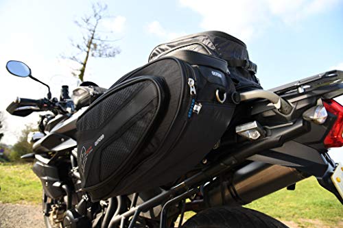 Alforjas Oxford para Motocicleta, Serie R, 50 L, Montaje Universal, Impermeables, Negro miniatura 5