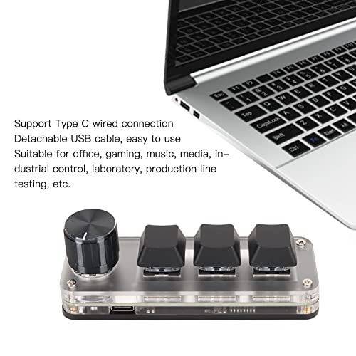 Teclado Mecánico Gamer 3-Teclas USB-C Negro miniatura 2