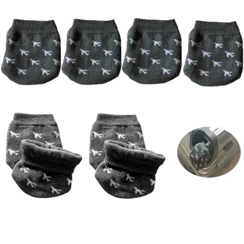 8 Pack Luggage Wheel Cover Socks Full Wrap Fabric Protector Universal Sleeve Case for Suitcase Prevents Floor Bed Dirt When Storing Travel Spinner Carry-on Bag