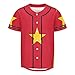 Vnurnrn Cameroon Flag Mens Baseball Button Down Jersey Hipster Hip Hop T Shirts