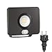 BEWEGUNGSMELDER günstig Kaufen-ledscom.de LED Gartenstrahler WEGA für außen, IP44, Bewegungsmelder, Stecker, schwarz, 11,4 W, 944lm, warmweiß, Bewegungsmelder, Wandleuchte, Außenstrahler, Draussen, Gartenleuchte, Wandstrahler