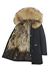 parka echtpelz schwarz GR. 48 (55kg-62kg) GR. 50 (62,5kg-69,5kg) GR. 52 (70kg-77kg)