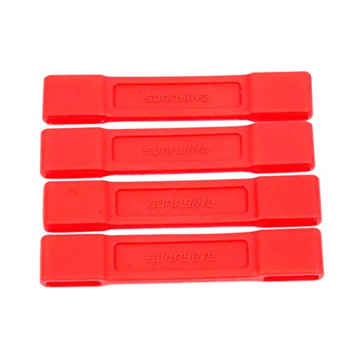 Preisvergleich Produktbild Goyajun Propellerschutz für DJI Mavic Air - Ersatz Weiches Silikon Propeller Requisiten Stabilisator Propellerhalter Protection Halterung Zubehörteil (Rot)