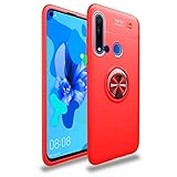 ❤magnético incorporada :Huawei P20 Lite 2019 Caja [Robusto] 360°Anillo Metálico Soporte Funda absorber directamente la bayoneta magnética del automóvil（No contiene Soporte para coche）,Fácil y seguro de usar en el automóvil Fácil de usar todos los botones, cámaras, altavoces y conectores, ideal para conducir.