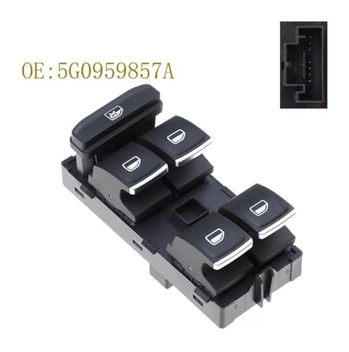 Interrupteur de vitre électrique 5G0959857A pour Golf 7 et Passat B8