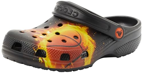Crocs Unisex Kids Clog,Classic Flaming Bball Clog K,Black,5 UK Child