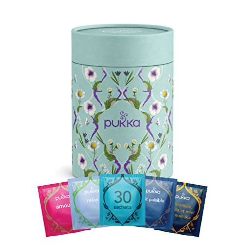 Pukka Coffret Collection Sérénité, 5 Infusions Biologiques, Idée Cadeau Fête Des Grands-Mères, 30 Sachets Tisanes