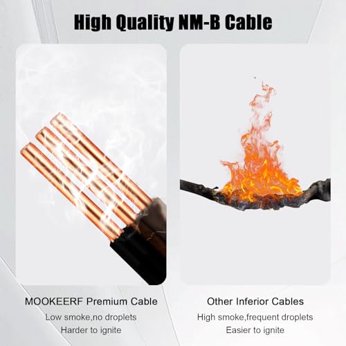 Image of 14 /2 Wire with Ground - 35FT 14 Gauge NM-B Non-Metallic Sheathed Cable 100% Pure Copper 14 AWG 2 Conductor Residential Indoor Wire for Outlets, Switches, Other Loads and Lighting Wiring Projects etc.
