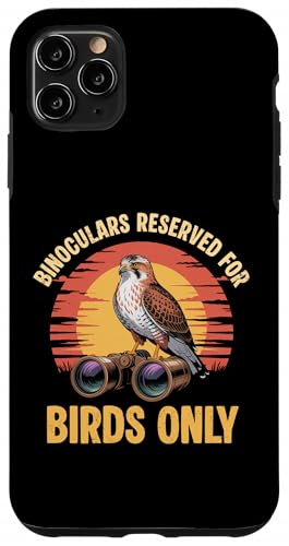 野鳥専用双眼鏡 野鳥観察愛好家のユーモア スマホケース iPhone 11 Pro Max 用