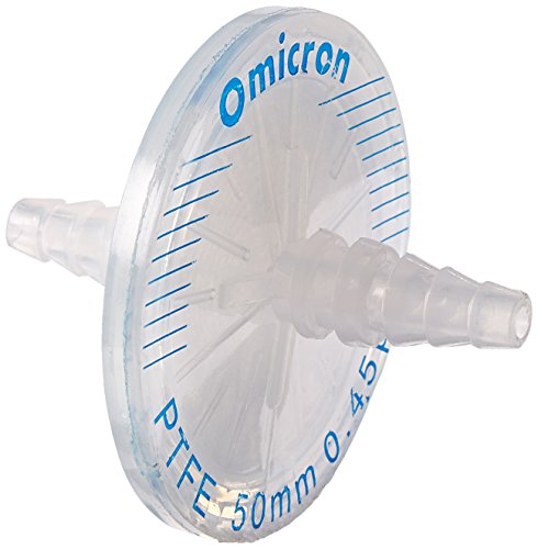Image of Omicron 200050X PTFE Venting Filter Disc, 60 psi Maximum Operation Pressure, 50 mm, 0.45 m Sterile, Individually Packed (Pack of 10)