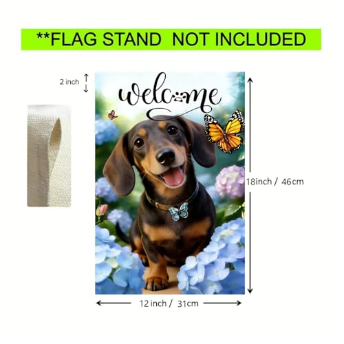 Drapeau de jardin teckel double face résistant pour remplacer les décors extérieurs ternes - 5
