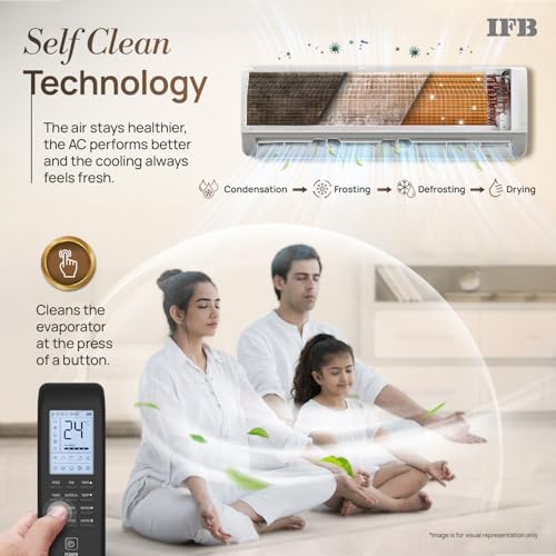 IFB 2 Ton 3 Star,New star rated, AI Powered Inverter Split AC,Hybrid Mode, 8-in-1 Flexi Mode, Heavy Duty Compressor, Long Air Throw, Self Clean, Dual Gold Fins, 100% Copper, CI223GD32RGM3, white 7 41S9I6ZhGCL