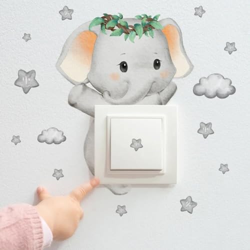 Vinilo Decorativo DOUKI Animales Acuarela para Pared miniatura 6