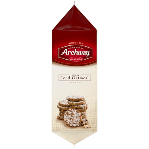 Image of Archway Cookies, Crispy Iced Oatmeal Cookies, 12 Oz