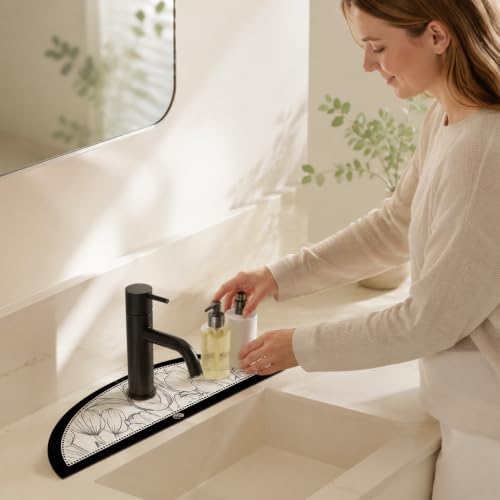 Tapis robinet cuisine en diatomite à séchage rapide anti-éclaboussures