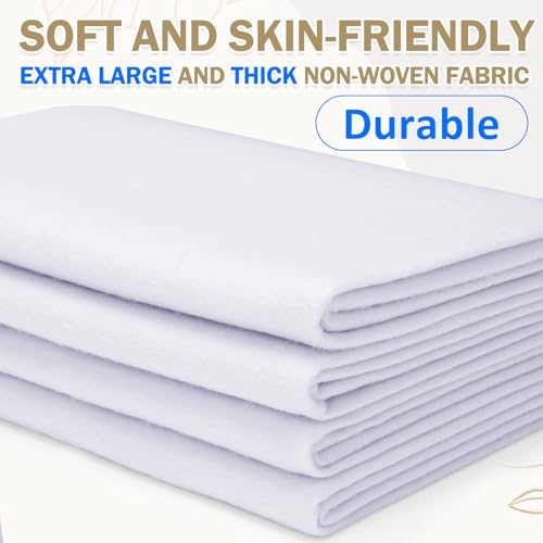 Image of XSEINO Ice White Large Felt Fabric 36 inch X 36 inch(1 Square Yard), 1.4 mm Thick Soft Felt Fabric Sheet for Crafts, White Series Colors Soft Nonwoven Fabric, Fit for Decoration, Sewing, DIY Crafts