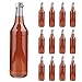 Produktbild casavetro 6, 12, 24 x 500ml (0,5L) mit Verschluss/Schraub-Deckel,Glas-Flasche Set zum selbst Befüllen und Abfüllen, Essig Öl Flaschen (12 Stück)