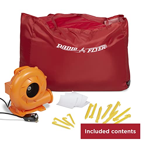 image for Radio Flyer XL Backyard Bouncer, Inflatable Bounce House with Slide fo