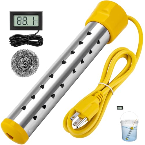 Bebaigowna Portable Water Heaters, 1500W Immersion Water Heater Electric with