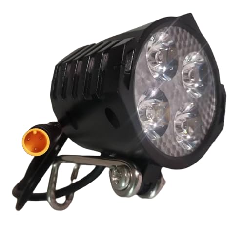 NULKOMMA E-Bike LED Headlight with Horn 3 Pin Male Waterproof