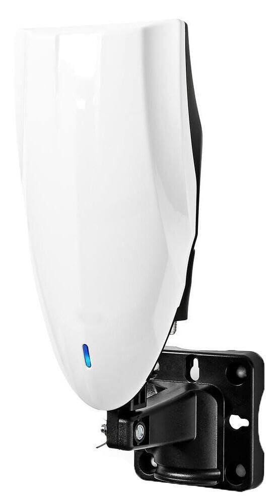 Antenne extérieure HDTV Blanche compatible avec dégagement contre les pannes