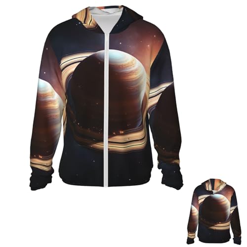 Chaqueta de Protección Solar UPF 50+ con Capucha Negra miniatura 1