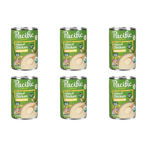 Pacific Foods Organic Cream of Chicken Soup, 10.5 oz Can (Pack of 6)