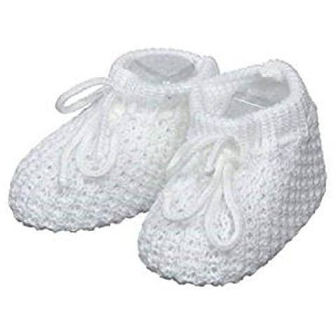 Glamour Girlz Infant Crochet Booties (White) Cover