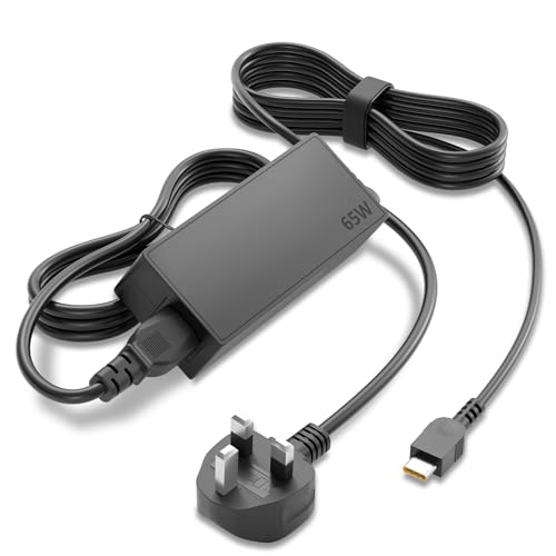 65W USB C Laptop Charger for Lenovo Thinkpad X1 Carbon T470 T480 T490 T590 E580 E590 E595 Yoga IdeaPad Chromebook Power Adapter Cord 20V 3.25A