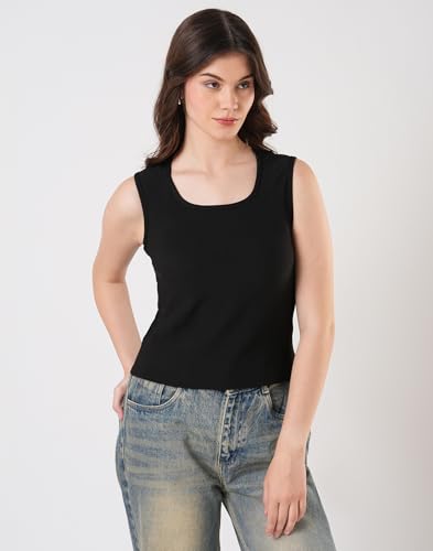 Image of Selvia Women's & Girl's Sleeveless Regular Fit Tank Top, Tops for Women Western