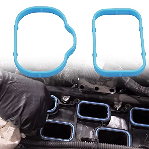 Image of Intake Manifold Gaskets Upper & Lower Gasket Set MS97204 Replacement Compatible with 2011-2019 Cherokee Chrysler 300 Dodge Challenger Charger Durango 3.2L 3.6L 184562A 5184331AC #MS97205 (12pcs)
