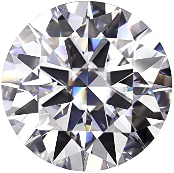 Moissanite Stone 0.5CT to 3CT White D Color VVS1 Clarity Moissanite Loose Diamonds CHINALUSTER 3Excellent Round Cut Loose Gemstone for Jewelry Making,Engagement Ring Pendant Necklace Earrings with GRA (0.5ct)