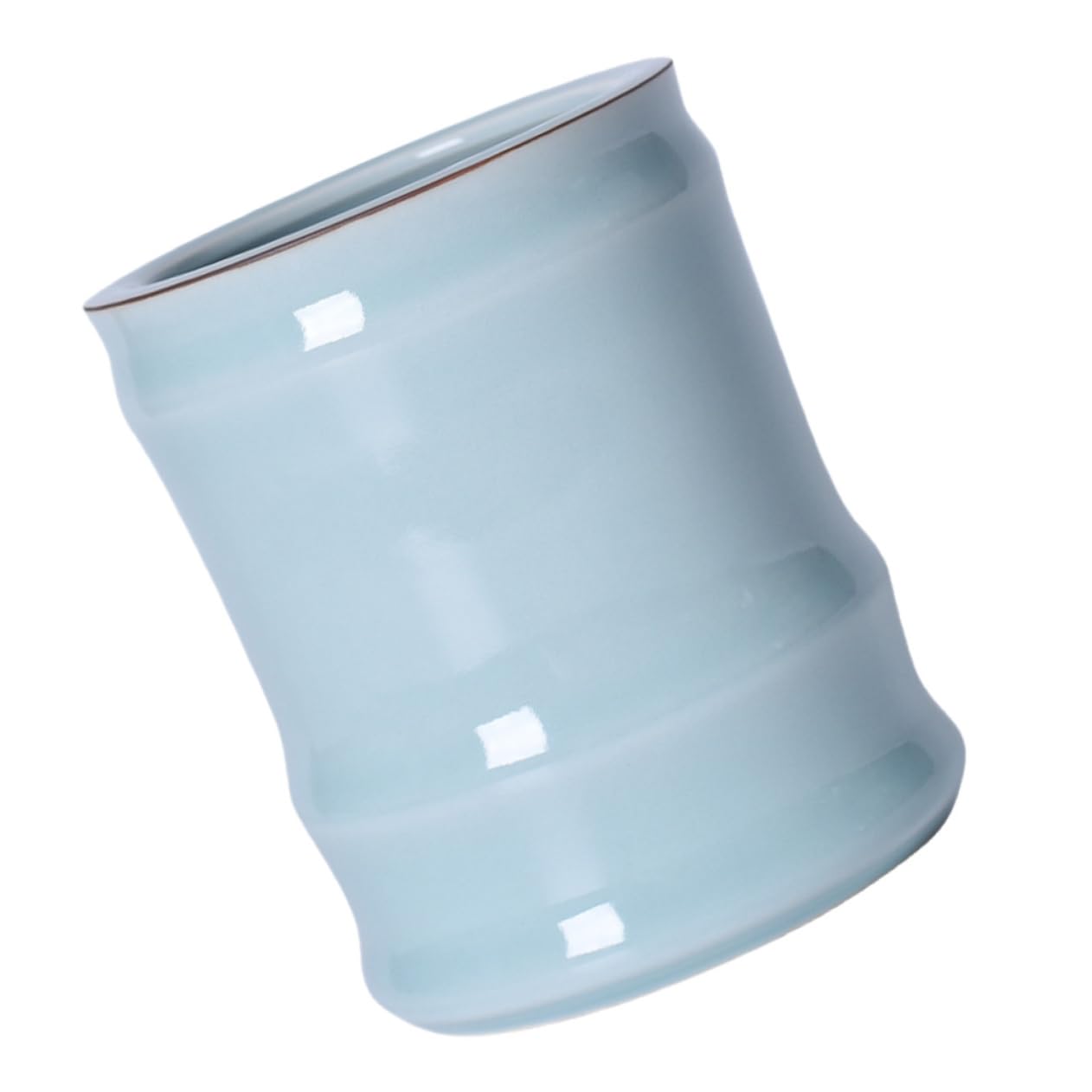 Stiftehalter aus Keramik, Zylindrisch, Groß, Elegant für Schreibtisch