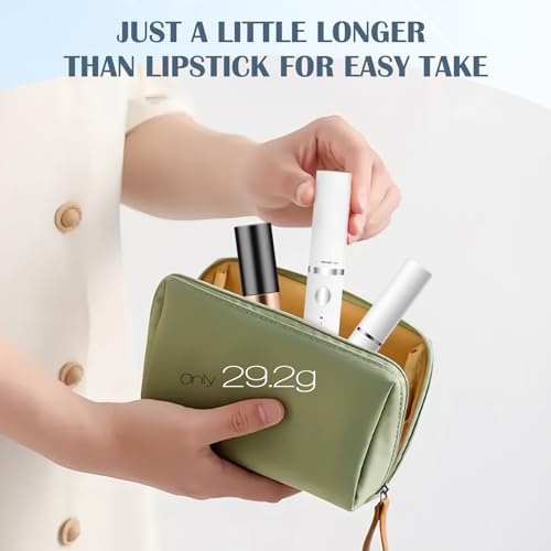 Rizador de pestañas eléctrico 3 en 1 con bolsillo, rizador de pestañas calentado 5 s, calentador, moldeador de pestañas con 3 temperaturas, 3 cabezales de cepillo y 3 modos de rizo, perfecto para - imagen 7