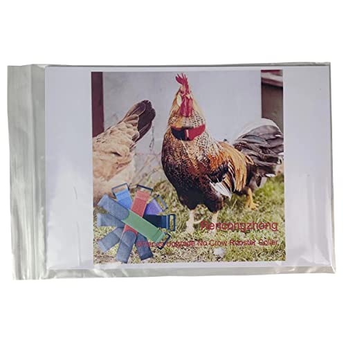 Upgrade No Crow Rooster Collar,Anti Crow Noise Neck Belt for Roosters,Chicken Collar Noise Free Neck Belt 6 Pieces - Thumbnail 3