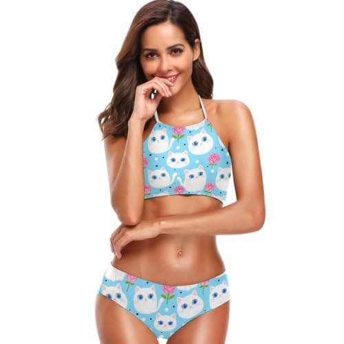 Maillot de bain dos nu imprimé par sublimation avec son slip extensible doux - 4