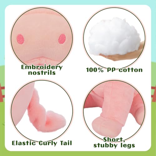 Image of BENINY Giant Pig Stuffed Animal 30 inch - Large Stuffed Pink Pig Plush, Ultra Soft Big Farm Plush Toy, Cute Hugging Pillow for Kids & Adults