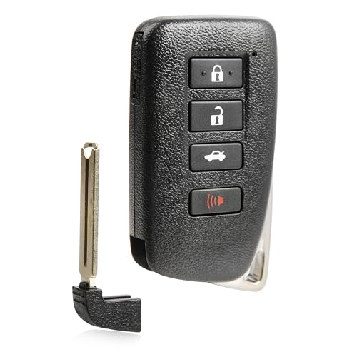 Keyless Entry Remote Key Fob Replacement 4-Button for 2013 2014 2015 2016 2017 2018 2019 Lexus IS250 IS350 RC350 IS200T IS200 ES300h (HYQ14FBA, AG Board, 89904-53651)