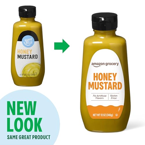 Image of Amazon Grocery, Honey Mustard, 12 Oz (Previously Happy Belly, Packaging May Vary)