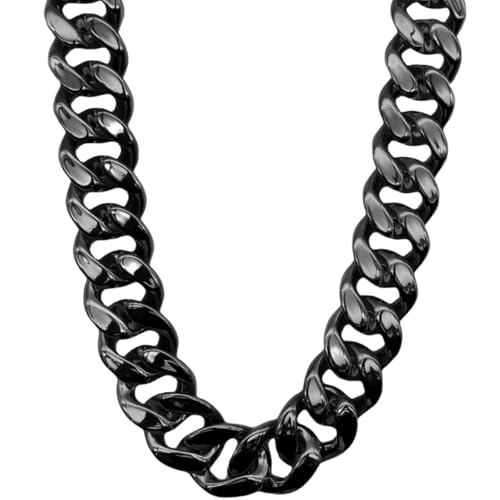 Plastic Hip Hop Chain Necklace, 80s 90s Costume Accessory, Men's Chunky Necklace, Big Chunky Gold Chain,