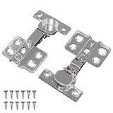 【Design de superposition raffinée】 La charnière à superposition totale est une solution chic pour vos meubles. Elle aligne parfaitement les portes et mêle esthétique et praticité. Sa finition nickelée s'adapte à différents styles d'intérieur, que ce soit minimaliste ou contemporain. En fer, elle est durable pour chez vous comme au bureau.